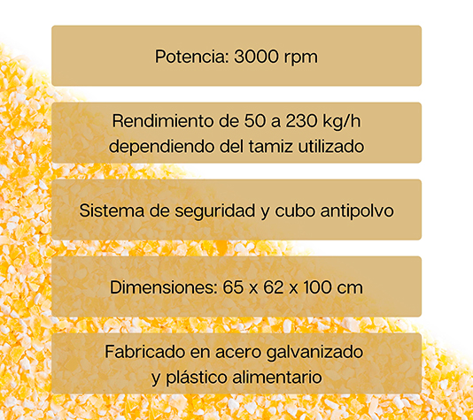Características  molino