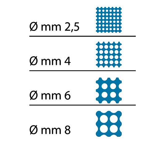 4 tamices disponibles