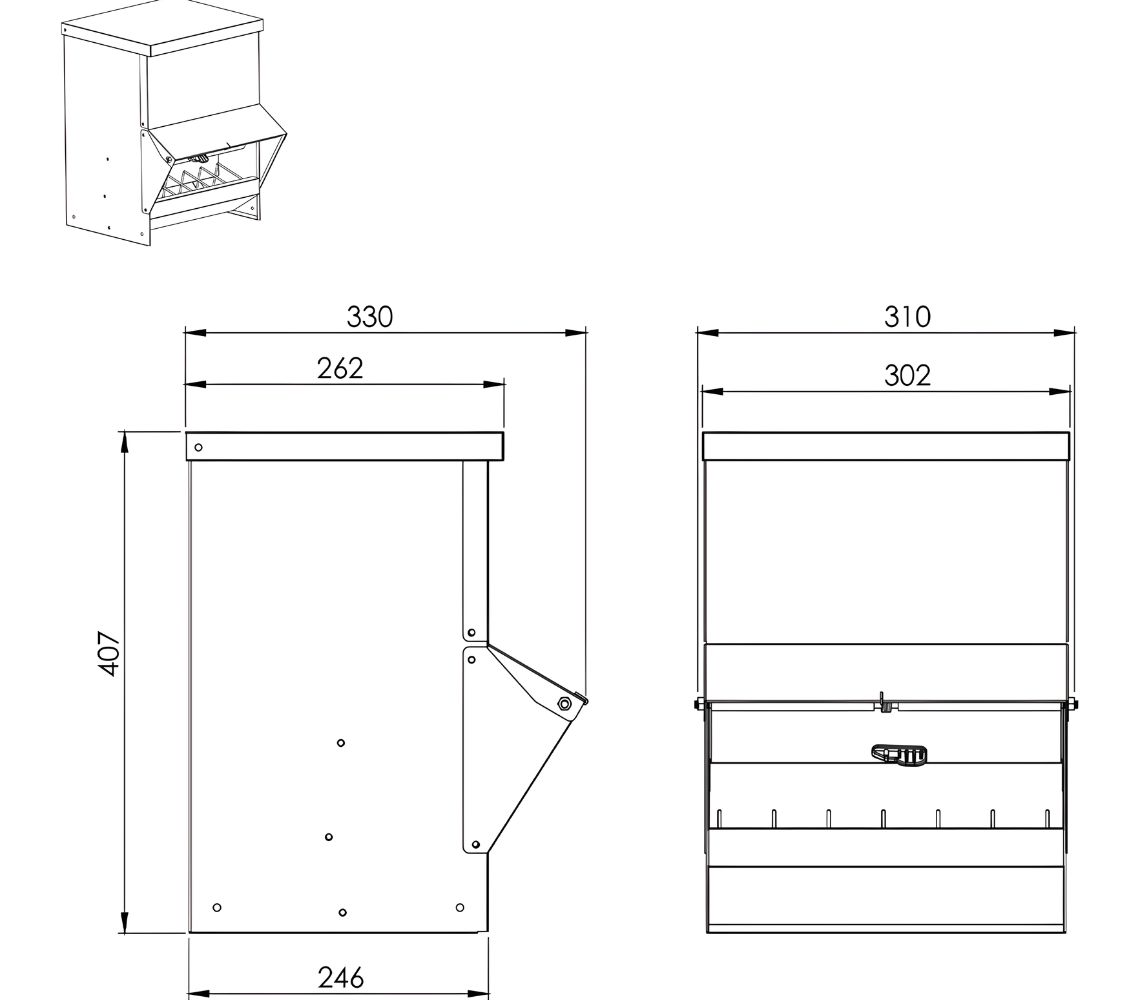 Se puede cerrar por completo para evitar el acceso a roedores	