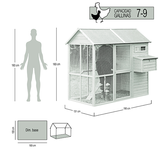 medidas gallinero 