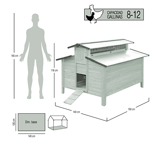 medidas longitudes gallinero calgary