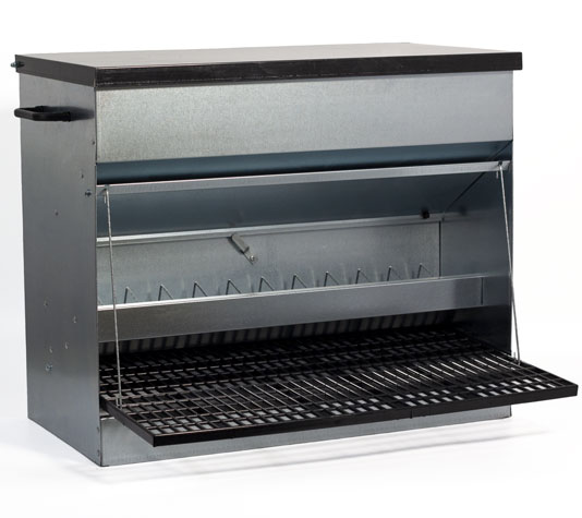 tolva con tapa para gallinas