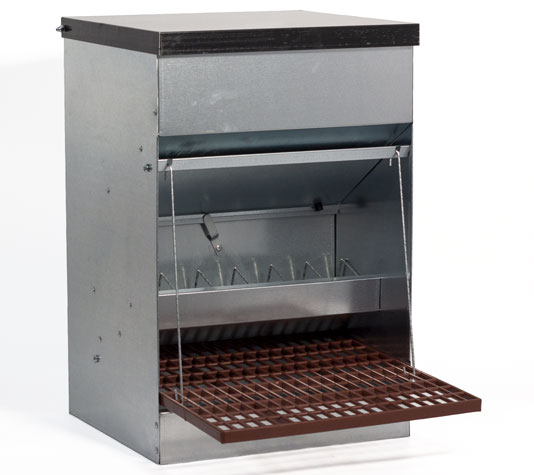 tolva con tapa para gallinas