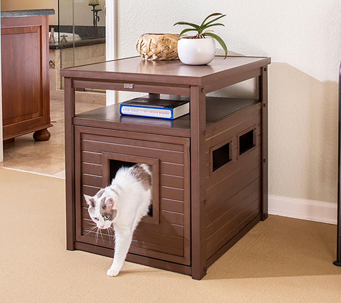 mueble arena para gatos