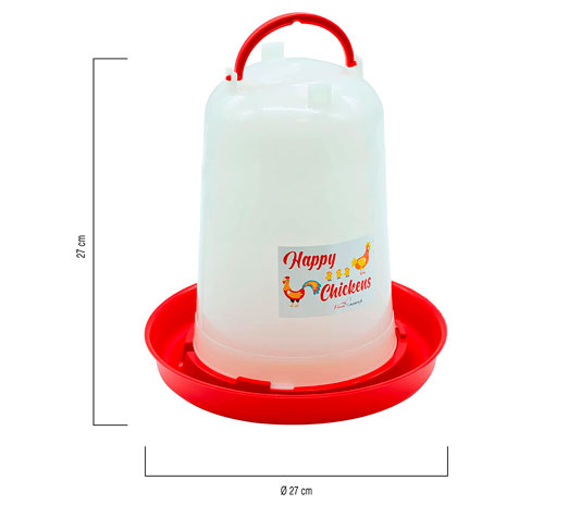 Bebedero sifónico 5 litros gallinas