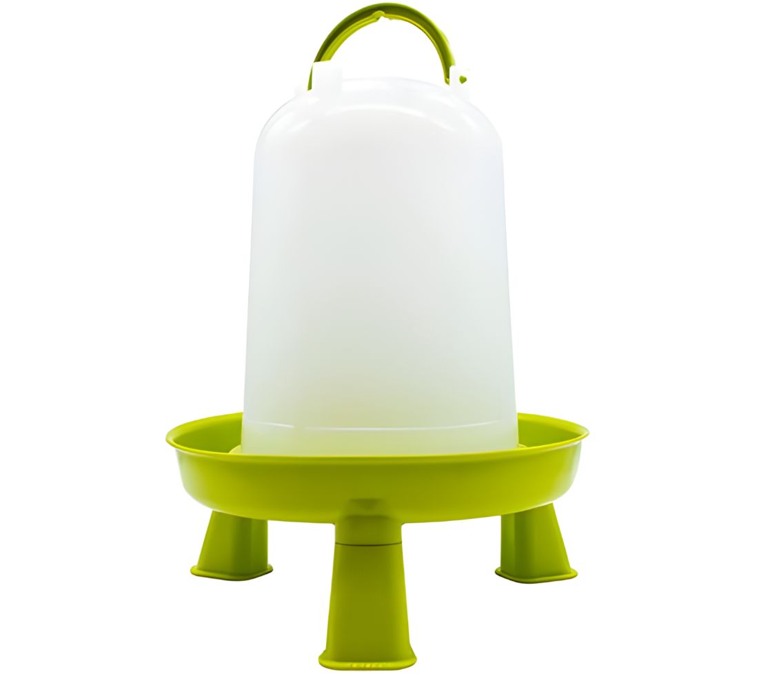 bebedero bio con patas para aves	