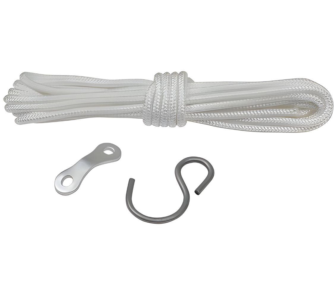 Cuerda con gancho y adaptador	