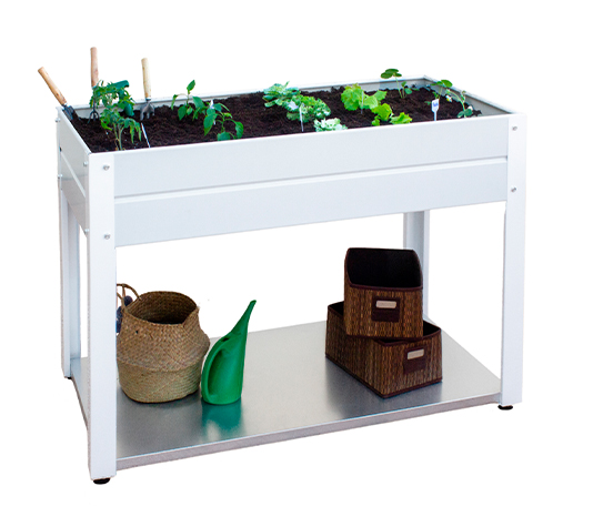 Mesa de cultivo para crear huerto urbano en tu terraza