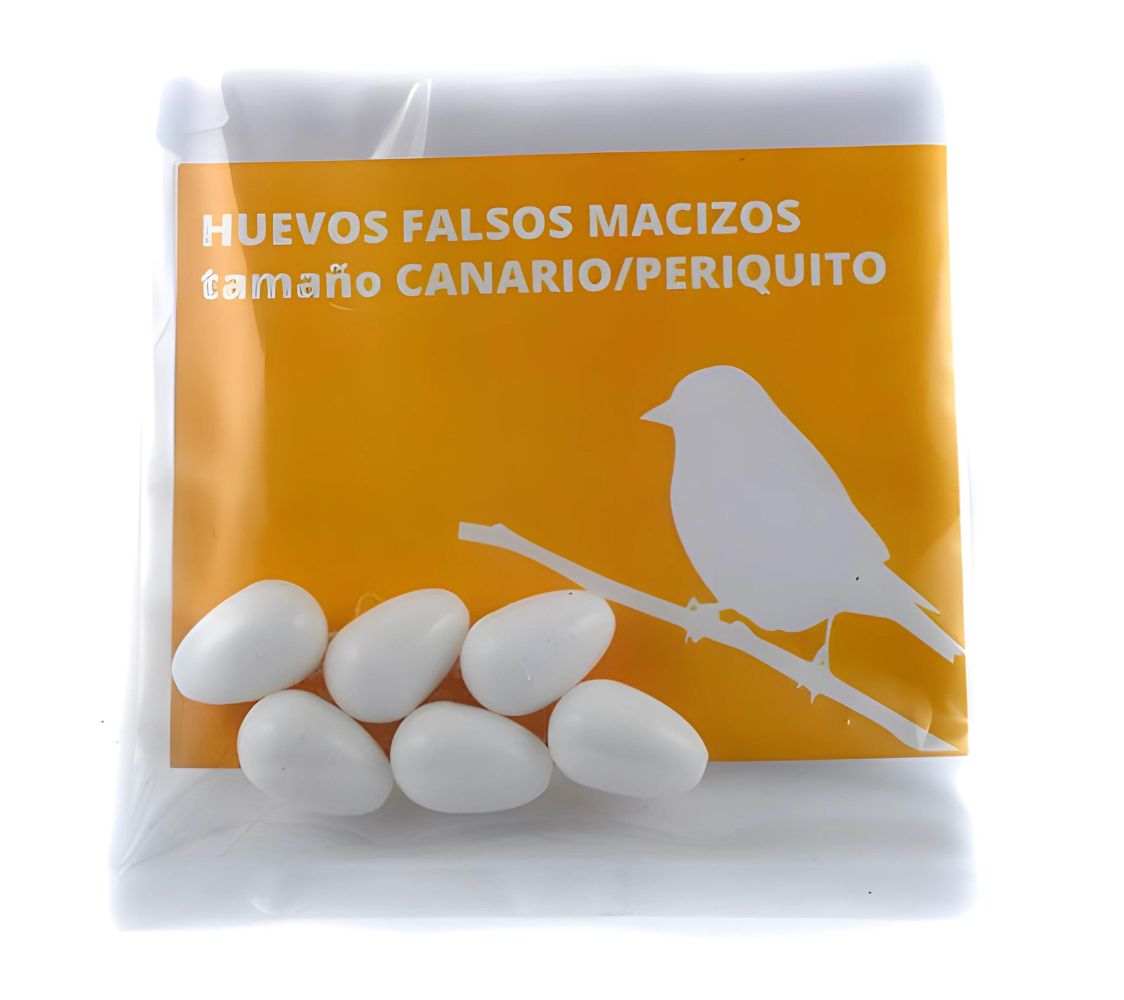 Huevos falsos canario