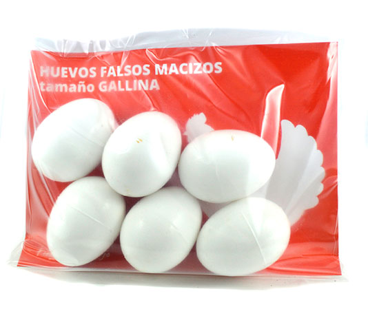 huevos falsos gallina 