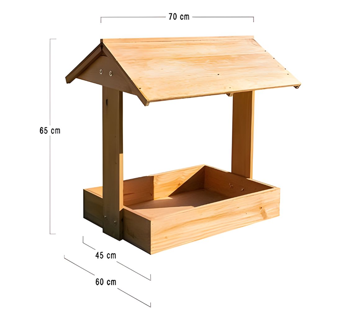 Dimensiones caja para arena en el gallinero	