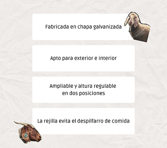 Forrajera para anclar a la pared